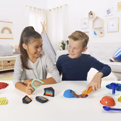 Kinetic Sand Sandisfactory Set, 2lbs of Colored and Black , Over 10 Tools, Made w/ Natural Sand, Play Sand Sensory Toys for Kids 3 and Up