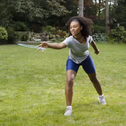 Aerobie Sprint Ring Outdoor Flying Disc, 10 Inches, Blue