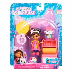 Gabby's Dollhouse , Art Studio Set with 2 Toy Figures, 2 Accessories, Delivery and Furniture Piece, Kids Toys for Ages 3 and up - Additional view 8