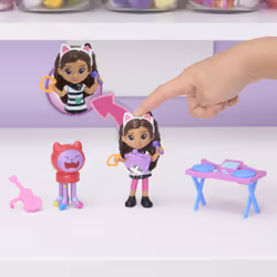 Gabby's Dollhouse , Kitty Karaoke Set with 2 Toy Figures, 2 Accessories, Delivery and Furniture Piece, Kids Toys for Ages 3 and up - Additional view 2
