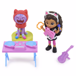 Gabby's Dollhouse , Kitty Karaoke Set with 2 Toy Figures, 2 Accessories, Delivery and Furniture Piece, Kids Toys for Ages 3 and up - Additional view 4
