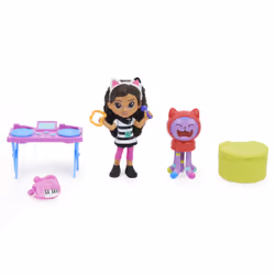 Gabby's Dollhouse , Kitty Karaoke Set with 2 Toy Figures, 2 Accessories, Delivery and Furniture Piece, Kids Toys for Ages 3 and up - Additional view 6