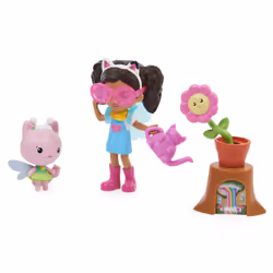 Gabby's Dollhouse , Flower-rific Garden Set with 2 Toy Figures, 2 Accessories, Delivery and Furniture Piece, Kids Toys for Ages 3 and up - Additional view 3