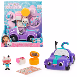 Gabby's Dollhouse , Carlita Toy Car with Pandy Paws Collectible Figure and 2 Accessories, Kids Toys for Ages 3 and up, Figure ...