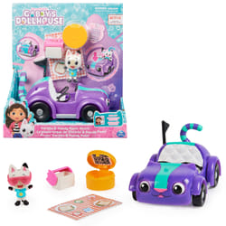 Gabby's Dollhouse , Carlita Toy Car with Pandy Paws Collectible Figure and 2 Accessories, Kids Toys for Ages 3 and up