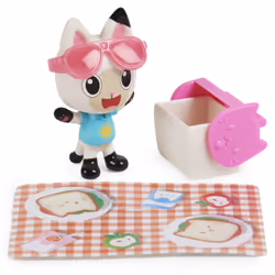 Gabby's Dollhouse , Carlita Toy Car with Pandy Paws Collectible Figure and 2 Accessories, Kids Toys for Ages 3 and up - Additional view 5