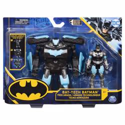 DC Comics Batman 4-inch Batman Action Figure with Transforming Tech Armor