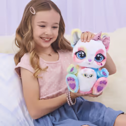 Peek-A-Roo , Interactive Rainbow Plush Toy and Baby with Bonus Bows, Over 150 Sounds & Actions, Kids Toys for Girls Ages 5 and up
