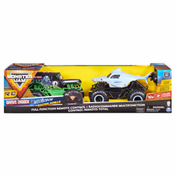 Monster Jam , Official Grave Digger Vs. Megalodon Racing Rivals Remote Control Trucks, 1:24 Scale, Monster truck, 1:24, 4 yr( ...