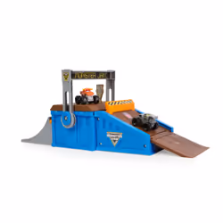 Monster Jam Mini Freestyle Flip Arena Playset and Storage with 2 Mini Trucks, Kids Toys for Boys and Girls Ages 3 and up - Additional view 6