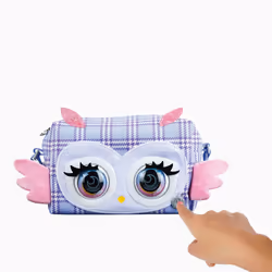 Purse Pets , Print Perfect Hoot Couture Owl, Interactive Pet Toy and Handbag with over 30 Sounds and Reactions, Kids Toys for Girls Ages 5 and up - Additional view 5