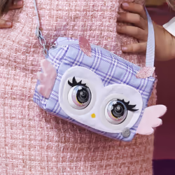 Purse Pets , Print Perfect Hoot Couture Owl, Interactive Pet Toy and Handbag with over 30 Sounds and Reactions, Kids Toys for Girls Ages 5 and up - Additional view 7