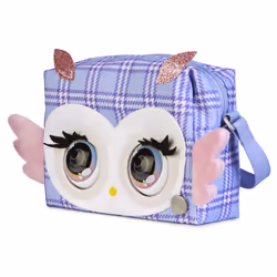 Purse Pets , Print Perfect Hoot Couture Owl, Interactive Pet Toy and Handbag with over 30 Sounds and Reactions, Kids Toys for Girls Ages 5 and up - Additional view 8