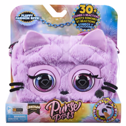 Purse Pets Cattitude Interactive Pet and Handbag with over 30 Sounds and Reactions, Boy/Girl, Handbag, Vietnam, Purple, Image ...