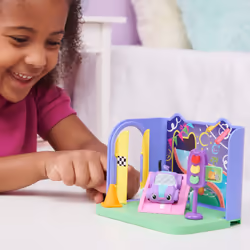 Gabby's Dollhouse , Carlita Purr-ific Play Room with Carlita Toy Car, Accessories, Furniture and Dollhouse Deliveries, Kids Toys for Ages 3 and up