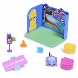 Gabby's Dollhouse , Carlita Purr-ific Play Room with Carlita Toy Car, Accessories, Furniture and Dollhouse Deliveries, Kids Toys for Ages 3 and up
