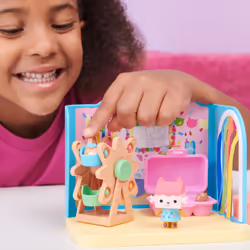 Gabby's Dollhouse , Baby Box Cat Craft-A-Riffic Room with Exclusive Figure, Accessories, Furniture and Dollhouse Delivery, Kids Toys for Ages 3 and up