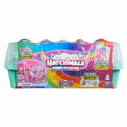 Hatchimals CollEGGtibles, Rainbow-cation Llama Family Carton with Surprise Playset, 10 Characters, 2 Accessories, Kids Toys for Girls Ages 5 and up