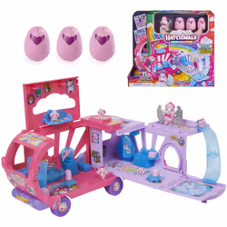 Hatchimals CollEGGtibles, Transforming Rainbow-cation Camper Toy Car with 6 Exclusive Characters, 10 Accessories, Kids Toys f ...