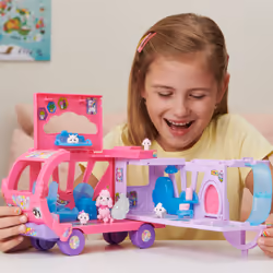 Hatchimals CollEGGtibles, Transforming Rainbow-cation Camper Toy Car with 6 Exclusive Characters, 10 Accessories, Kids Toys for Girls Ages 5 and up