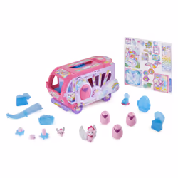 Hatchimals CollEGGtibles, Transforming Rainbow-cation Camper Toy Car with 6 Exclusive Characters, 10 Accessories, Kids Toys for Girls Ages 5 and up