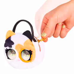 Purse Pets Micros, 24K Kitt-tea Stylish Small Purse with Eye Roll Feature, Kids Toys for Girls Aged 5 and up
