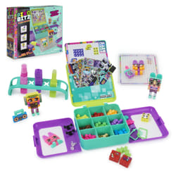 Pixobitz Studio with 500 Water Fuse Beads, Decos and Accessories, Makes 3D Creations with No Heat, Arts and Crafts Kids Toys for Ages for 6 and up
