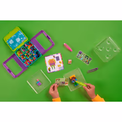 Pixobitz Studio with 500 Water Fuse Beads, Decos and Accessories, Makes 3D Creations with No Heat, Arts and Crafts Kids Toys for Ages for 6 and up