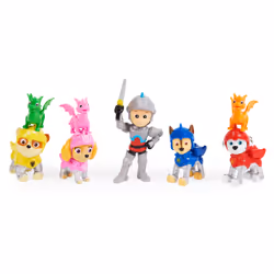 PAW Patrol , Rescue Knights Ryder and Pups Figure Gift Pack with 8 Toy Figures, Kids Toys for Ages 3 and up