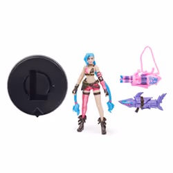 League of Legends , Dual Cities Pack w/ Exclusive Jinx, Heimerdinger, Vi, Caitlyn, and Ekko, 4-Inch Collectible Figures, Accessories, Ages 12 and Up - Additional view 6