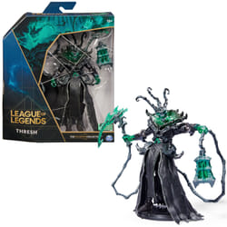 League of Legends , 6-Inch Thresh Collectible Figure w/ Premium Details and 2 Accessories, The Champion Collection, Collector Grade, Ages 12 and Up