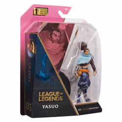 League of Legends 4-Inch Yasuo Collectible Figure w/ Premium Details and Sword Accessory, The Champion Collection, Collector Grade, Ages 12 and Up - Additional view 7