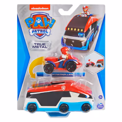 PAW Patrol True Metal PAW Patroller Die-Cast Team Vehicle with 1:55 Scale Ryder ATV Toy Car, Bus, 3 yr(s), Multicolour