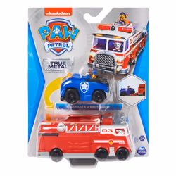 PAW Patrol , True Metal Firetruck Die-Cast Team Vehicle with 1:55 Scale Chase Toy Car, Kids Toys for Ages 3 and up, 3 yr(s), ...