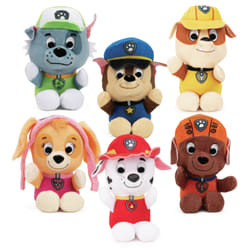 GUND Paw Patrol 20-unit Miniature 3.5-inch Plush Assortment, Clip Strip