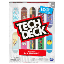 Tech Deck , DLX Pro 10-Pack of Collectible Fingerboards, For Skate Lovers, Kids Toy for Ages 6 and up
