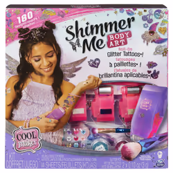 Cool Maker , Shimmer Me Body Art with Roller, 4 Metallic Foils and 180 Designs, Temporary Tattoo Kids Toys for Ages 8 and up, ...