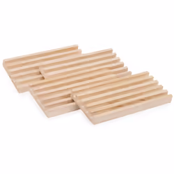 Spin Master Games  Wooden Domino Racks  Set of 4 Trays for Mexican Train Dominoes  Dominoes Games  Classic Game  Kids Game  Adults & Kids Ages 8+