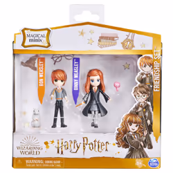 Wizarding World Harry Potter, Magical Minis Ron and Ginny Weasley Friendship Set with 2 Creatures, Kids Toys for Ages 5 and up