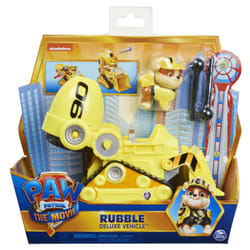 PAW Patrol Rubble’s Deluxe Movie Transforming Toy Car with Collectible Action Figure
