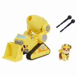 PAW Patrol Rubble’s Deluxe Movie Transforming Toy Car with Collectible Action Figure