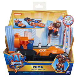 PAW Patrol , Zuma’s Deluxe Movie Transforming Toy Car with Collectible Action Figure, Kids Toys for Ages 3 and up