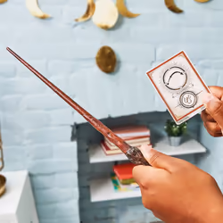 Wizarding World Harry Potter, 12-inch Spellbinding Harry Potter Wand with Collectible Spell Card, Kids Toys for Ages 6 and up