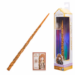 Wizarding World Harry Potter, 12-inch Spellbinding Hermione Granger Magic Wand with Collectible Spell Card, Kids Toys for Age ...
