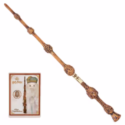 Wizarding World Harry Potter, 12-inch Spellbinding Albus Dumbledore Magic Wand with Spell Card, Kids Toys for Ages 6 and up