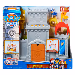 PAW Patrol , Rescue Knights Castle HQ Transforming 11-Piece Playset with Chase and Mini Dragon Draco Action Figures, Kids Toy ...