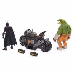 DC Comics , Batman Transforming Batcycle Battle Pack with Exclusive 4-inch Killer Croc and Batman Action Figure, Kids Toys for Boys and Girls Ages 4+ - Additional view 6