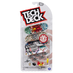 Tech Deck , Ultra DLX Fingerboard 4-Pack, Element Skateboards, Collectible and Customizable Mini Skateboards, Kids Toy for Ages 6 and up