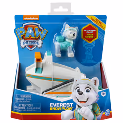 PAW Patrol , Everest’s Snow Plow, Toy Car with Collectible Action Figure, Sustainably Minded Kids Toys for Boys & Girls Ages ...