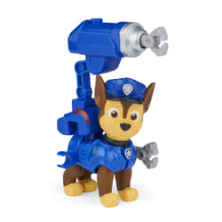PAW Patrol , Movie Collectible Chase Action Figure with Clip-on Backpack and 2 Projectiles, Kids Toys for Ages 3 and up